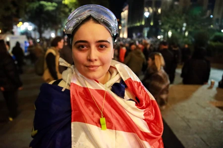 Protesti nakon parlamentarnih izbora u Tbilisiju, Gruzija, 28. oktobra