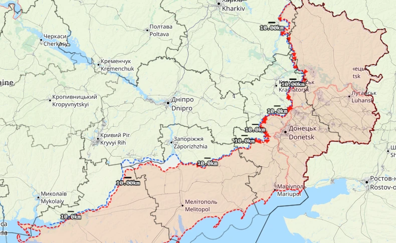 Demarkaciona linija 1 - trenutno stanje na frontu