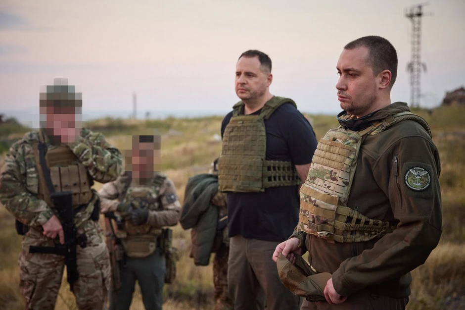 Andrij Jermak i Kirilo Budanov na Zmijskom ostrvu 6. jula 2023.