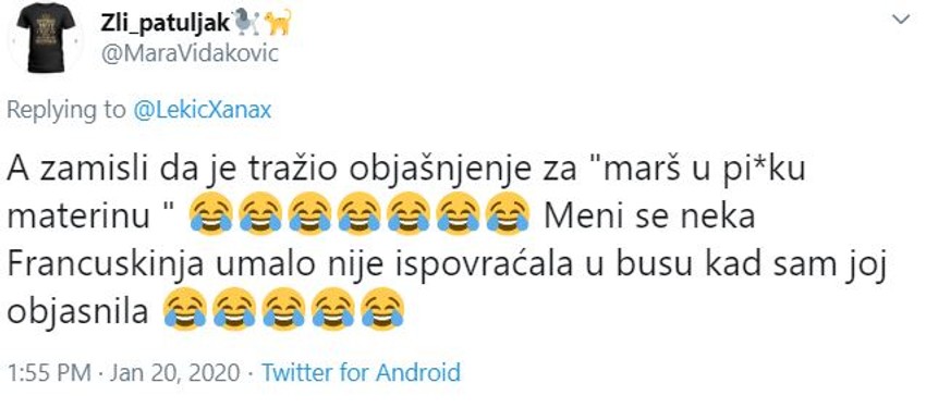 Pa objasni ti šta si hteo druže da kažeš