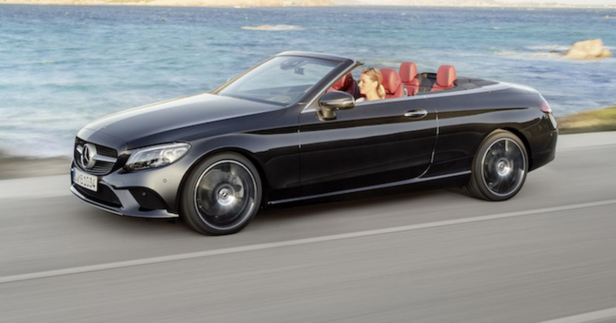 Mercedes klasy C cabrio i coupe na salonie w Nowym Jorku