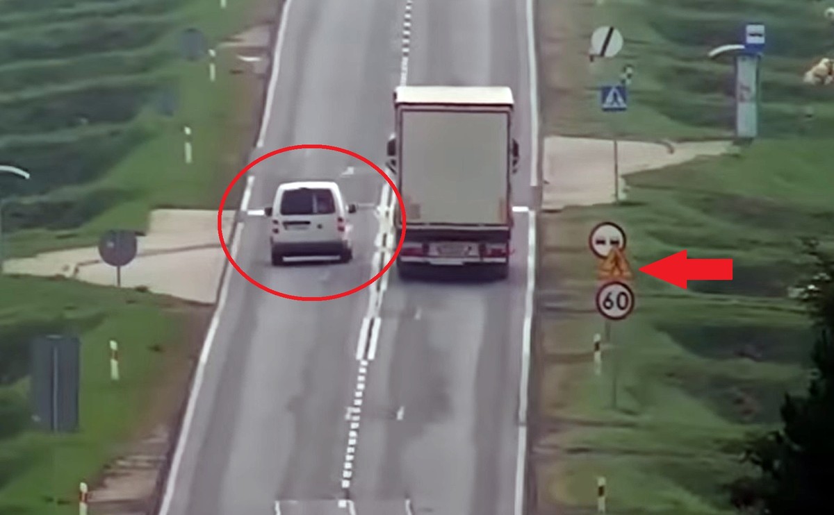 Policyjny dron zarejestrował wyprzedzanie na przejściu dla pieszych. To jedno z najcięższych wykroczeń drogowych