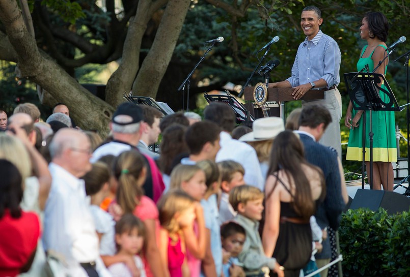 Barack i Michelle Obama wyletnieni