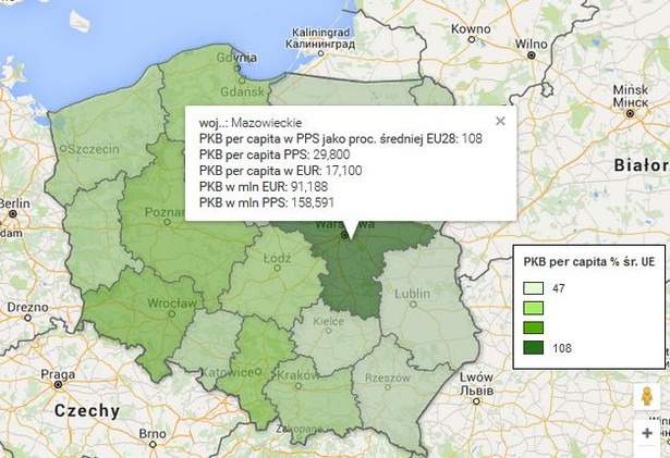 Europejskie bieguny bogactwa i biedy. Zobacz ranking regionów według PKB na mieszkańca