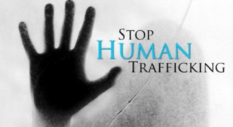 Human trafficking illustration