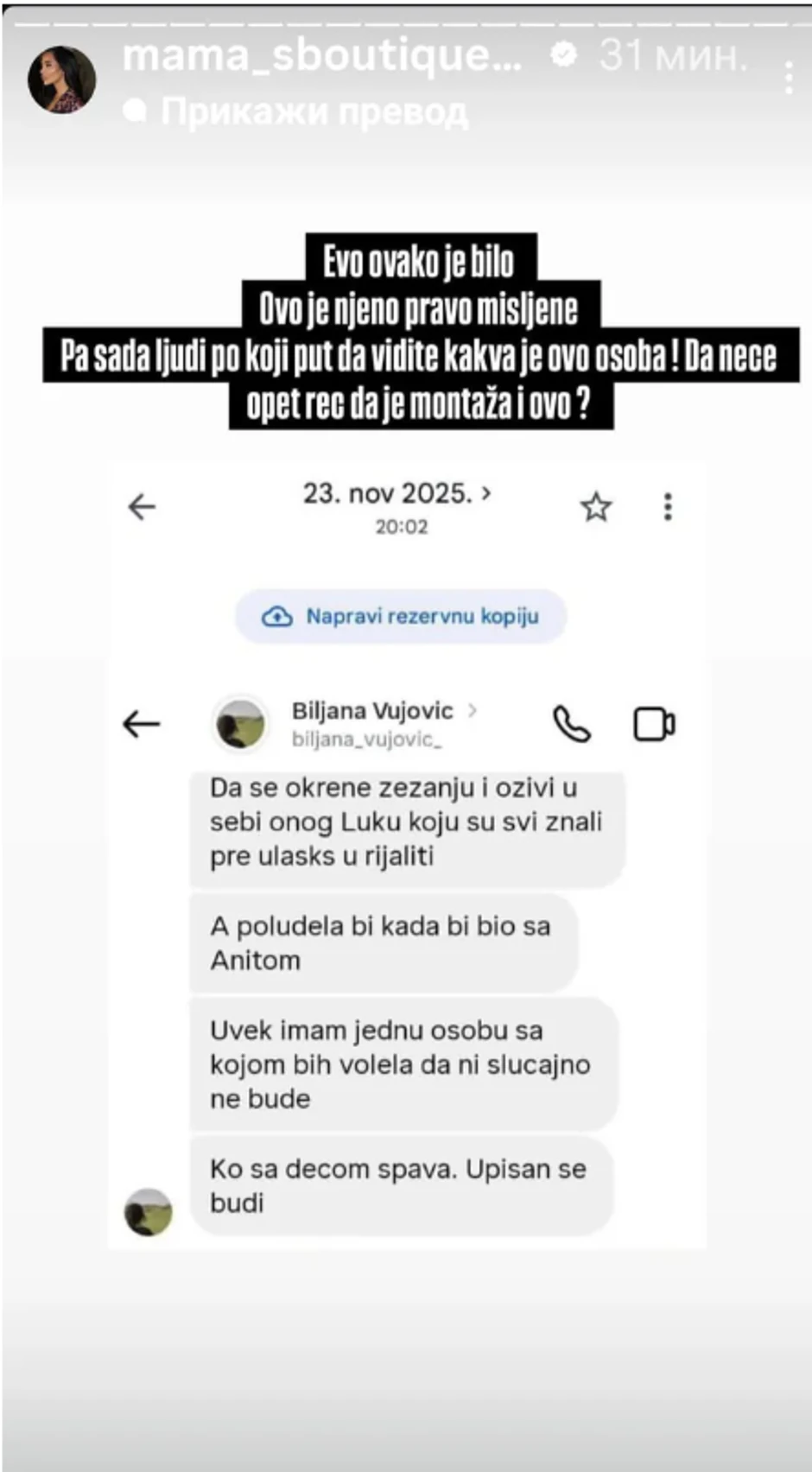 Isplivale šok poruke majke Luke Vujovića o Aniti Stanojlović