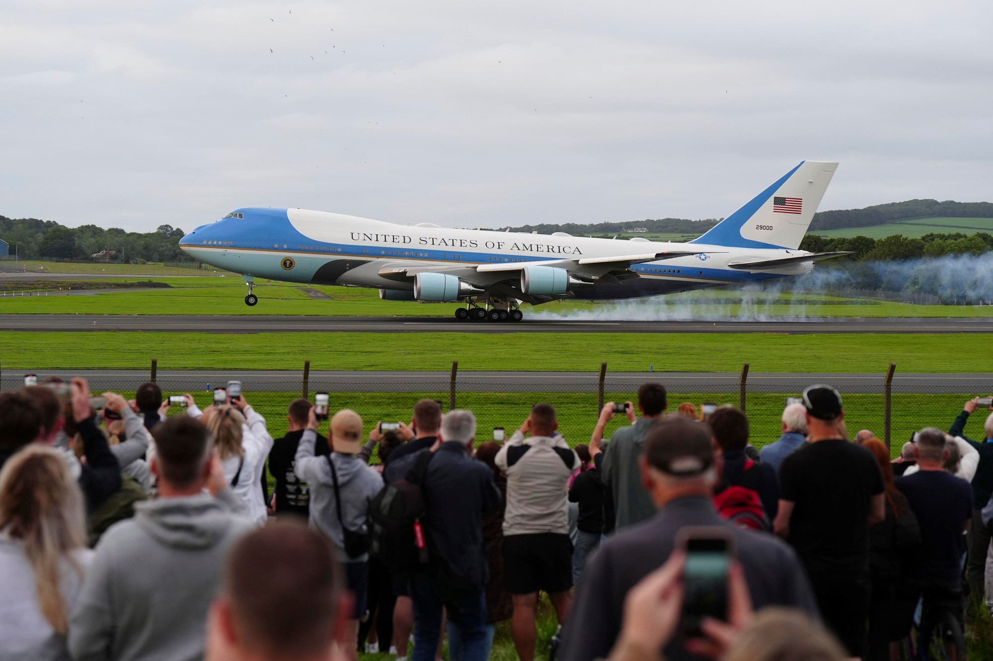 Prezident USA Donald Trump v Škótsku.