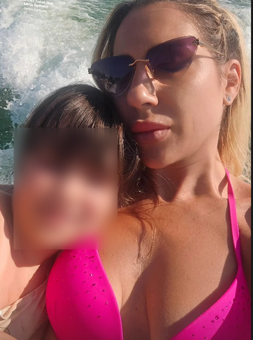 Jovana Jeremić sa ćerkom