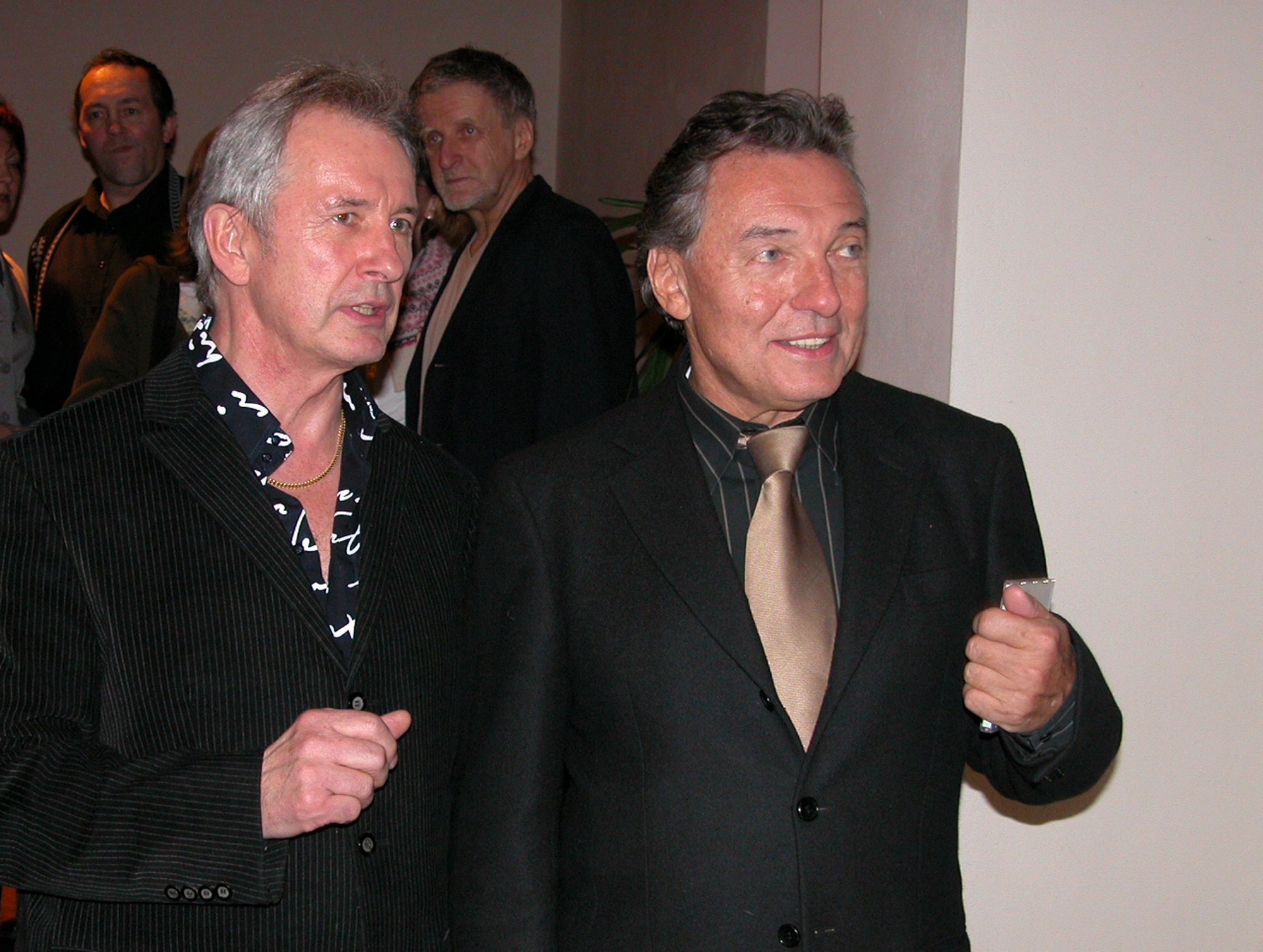 Hudobník Braňo Hronec a Karel Gott.