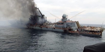 Ostatnie zdjęcie "Moskwy". Rosyjski krążownik poszedł na dno