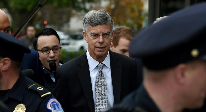 US acting ambassador to Ukraine Bill Taylor arrives at the US Capitol to testify before the House Intelligence, Foreign Affairs and Oversight committees as part of the ongoing impeachment investigation of President Donald Trump