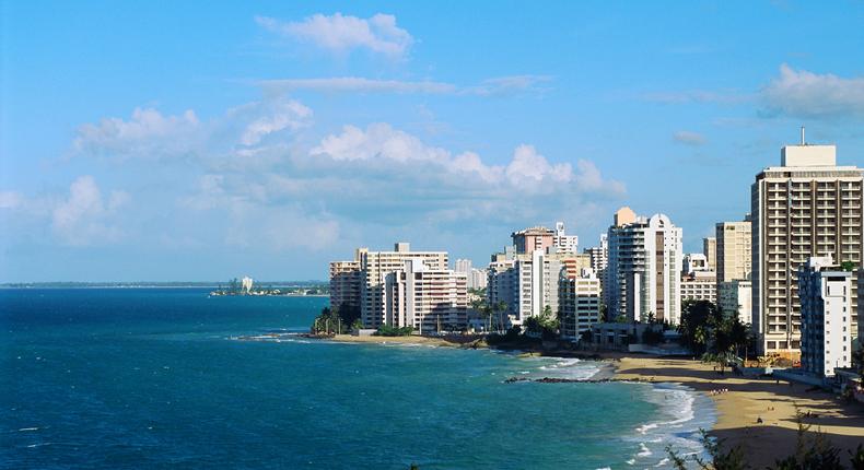 Condado Beach in San Juan, Puerto Rico.