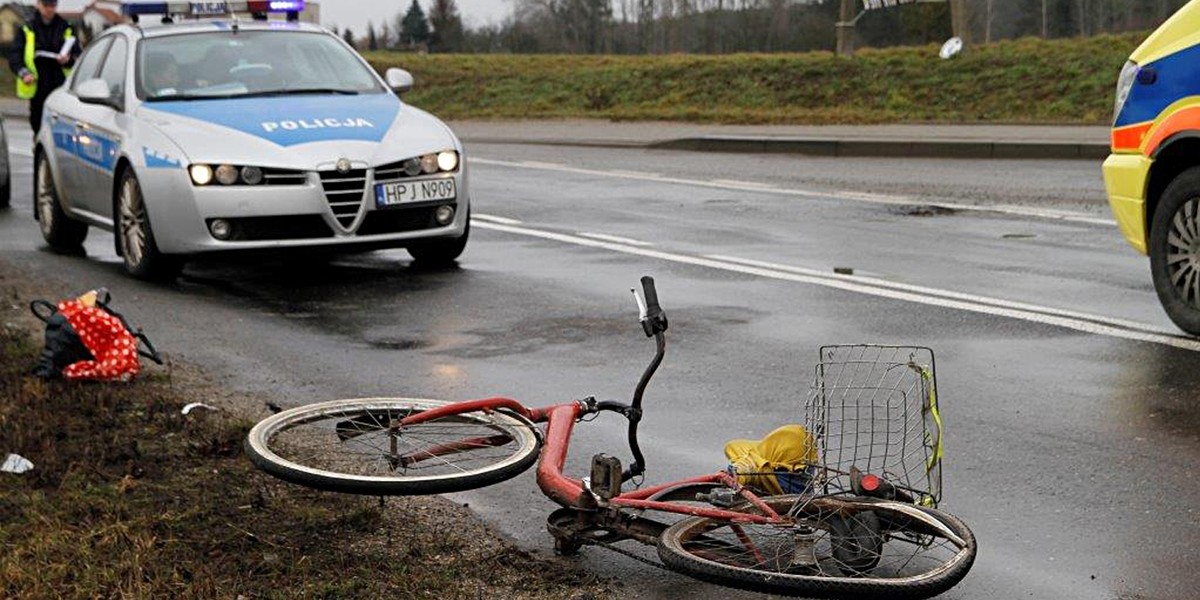 Potrącenie rowerzystki Opole 