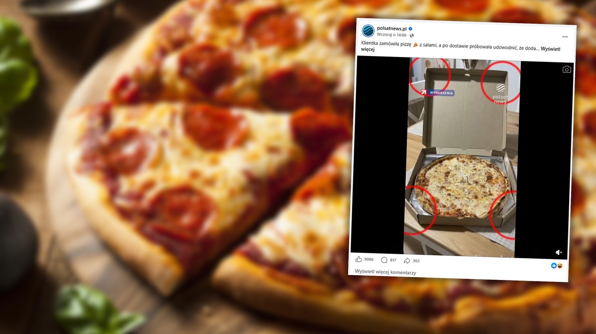 W głowie się nie mieści, jak chciała oszukać pizzerię. Zdjęcia wszystko zdradziły