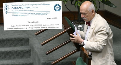 Dziwne zachowanie Korwin-Mikkego w Sejmie. Zabrał to prezydentowi Dudzie. Tak się tłumaczy