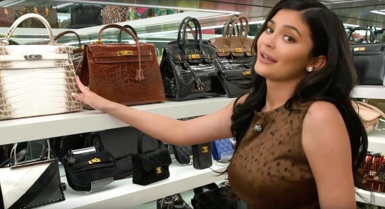 Kylie Jenner Birkin Bag purse Closet