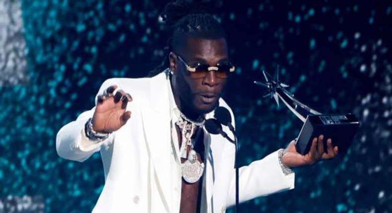 Burna Boy at the BET award