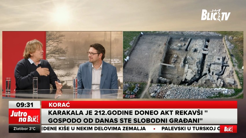 Dr Miomir Korać i dr Mladen Jovičić o pronalasku trijumfalne kapije u Viminacijumu