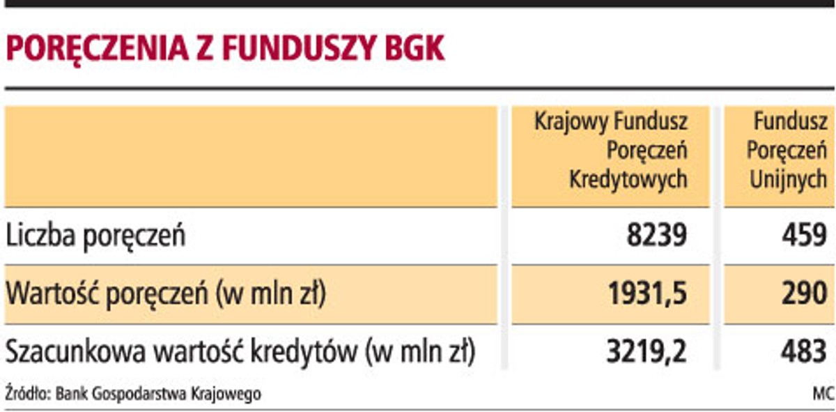 Poręczenia z funduszy BGK
