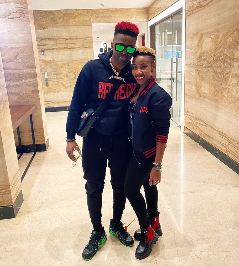 Konshens with NRG's Mwalimu Rachel.