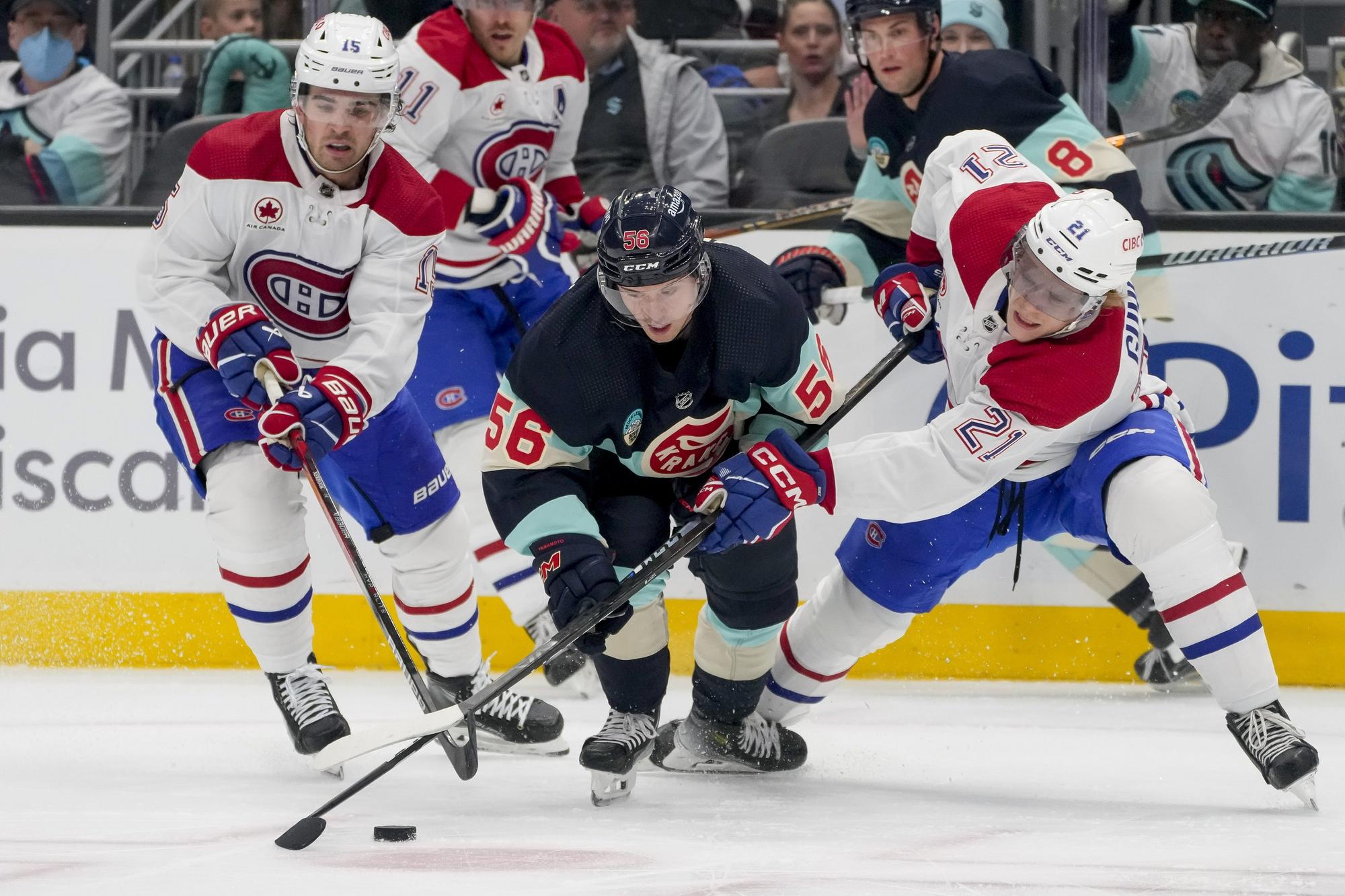 Zápas NHL: Seattle Kraken - Montreal Canadiens.