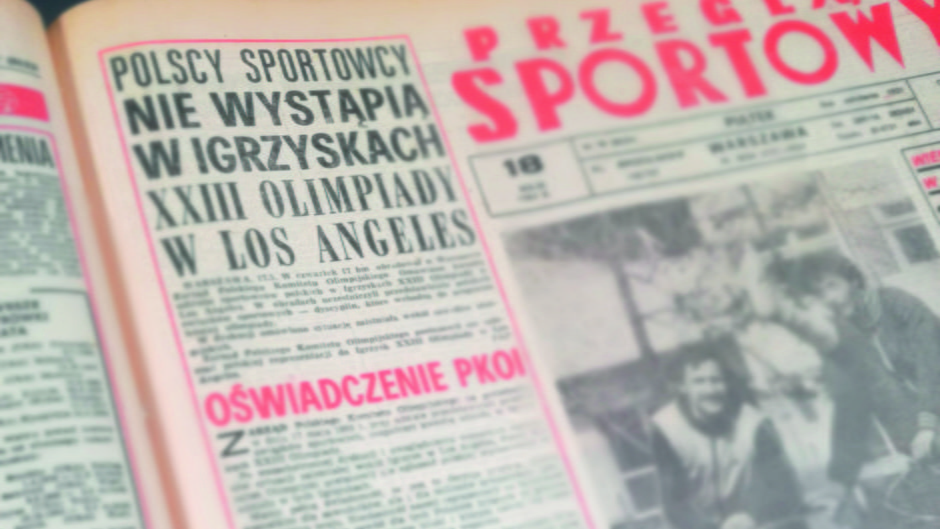 Okładka „Przeglądu Sportowego” z 18 maja 1984 r.
