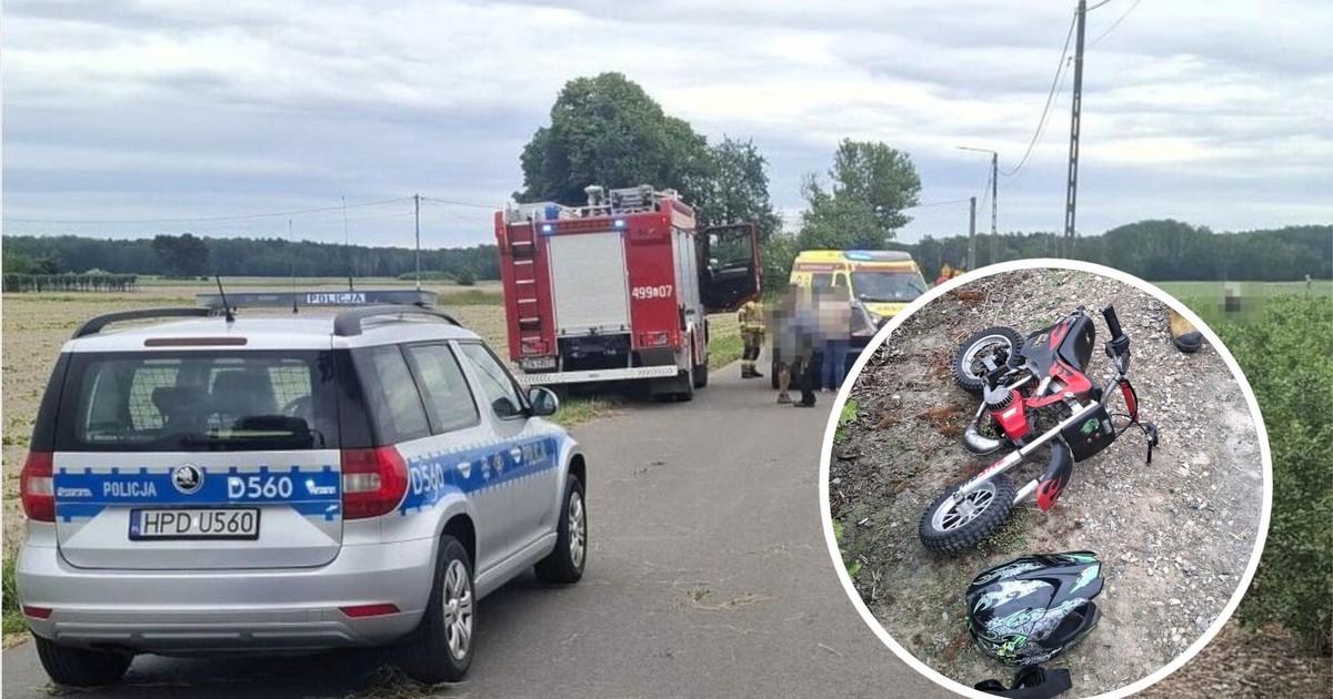 Tragiczny wypadek w Gęsi: 6-latek wjechał pod samochód