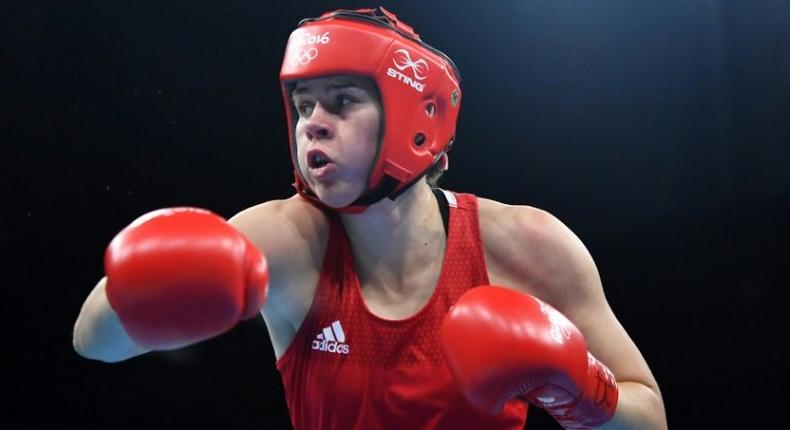 Great Britain's Savannah Marshall at the Rio Olympics on August 17, 2016