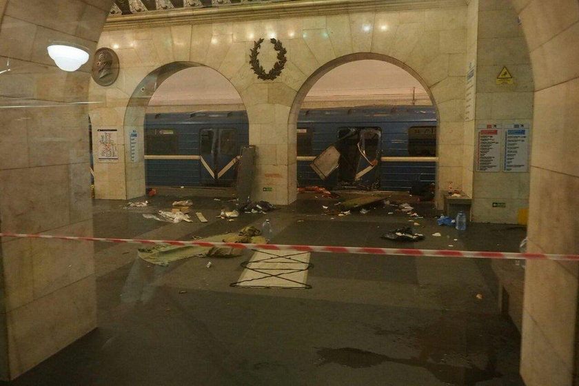 Zamach w metrze w Petersburgu
