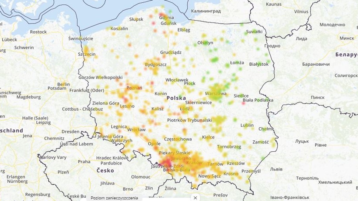 Smog w Polsce - 25 stycznia. Stan, jakość i zanieczyszczenie powietrza