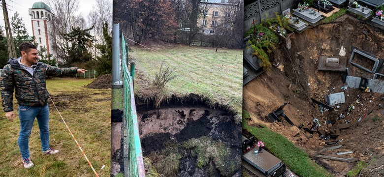 "Nie wiadomo gdzie i kiedy pojawi się kolejna dziura". Mieszkańcy Trzebini żyją na bombie zegarowej