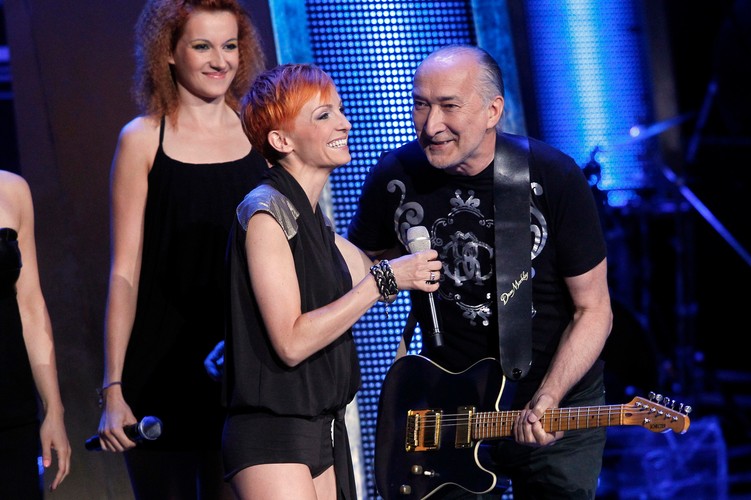 Marek Jackowski i Anna Wyszkoni na festiwalu w Opolu 2011