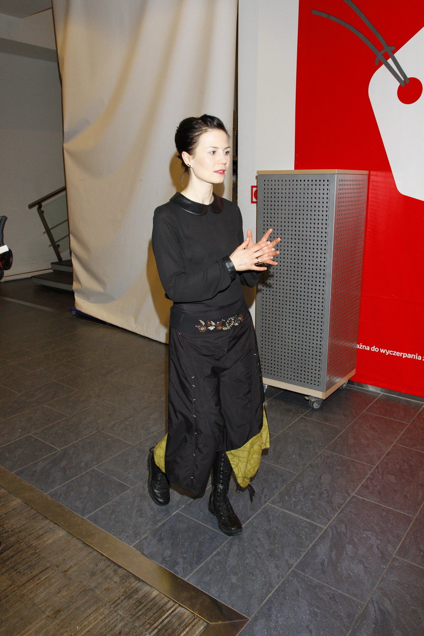 Magda Kumorek na promocji płyty