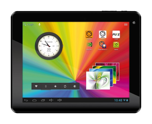 To kolejny w naszym zestawieniu tablet  o 'iPadowej' przekątnej ekranu 9,7-cala. Urządzenie zostało wyposażone w dwurdzeniowy procesor Cortex A9 taktowany zegarem 1,6 GHz, układ graficzny Mali-400 MP4, 1 GB RAM oraz aż 16 GB pamięci wbudowanej. Dużą zaletą tego tabletu jest również wydajna bateria o pojemności 8000 mAh. W półce cenowej do 450 zł trudno znaleźć urządzenie o równie mocnych podzespołach.