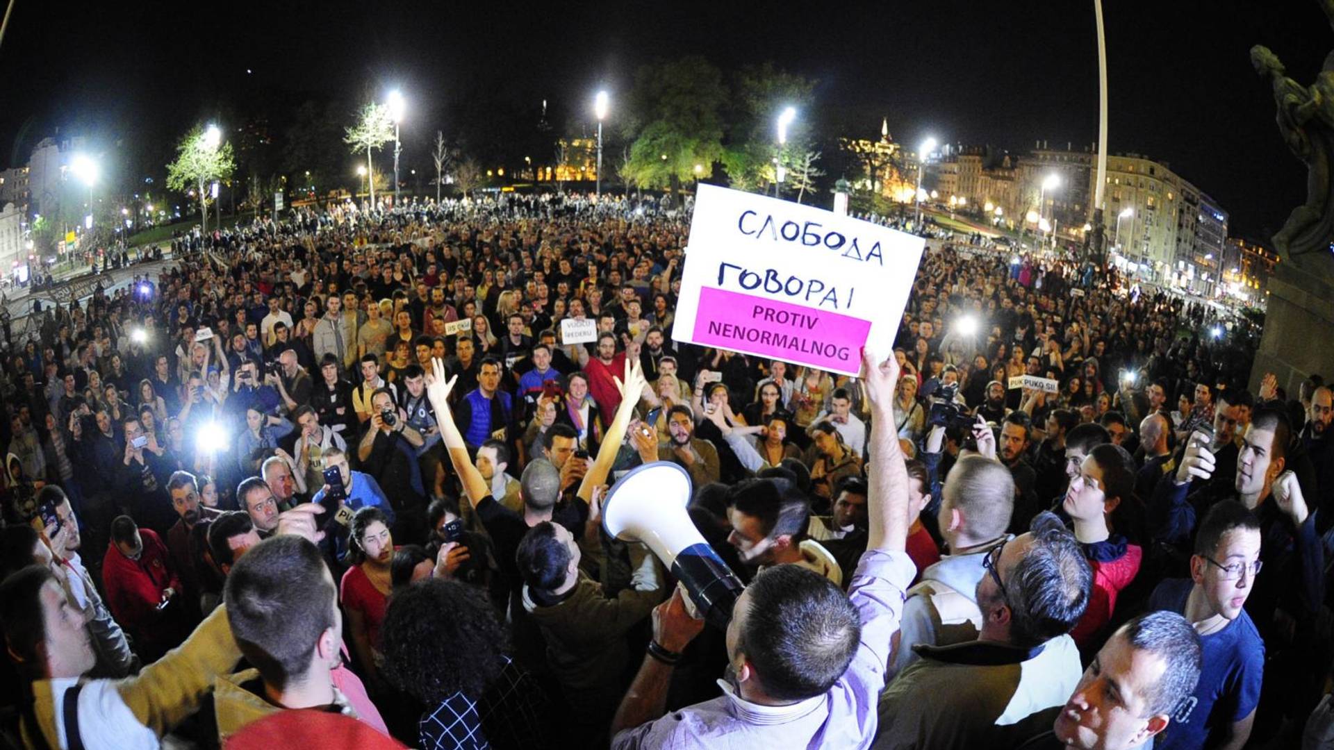 "Protest protiv diktature" godinu dana kasnije