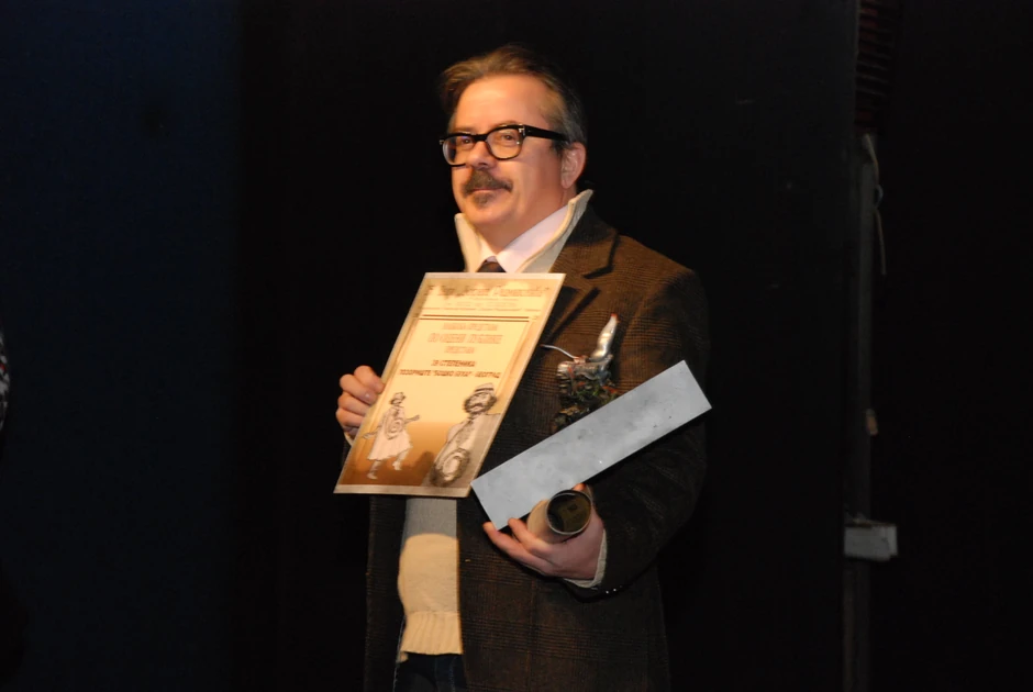 Igor Bojić primio nagradu u ime pozorišta "Boško Buha"