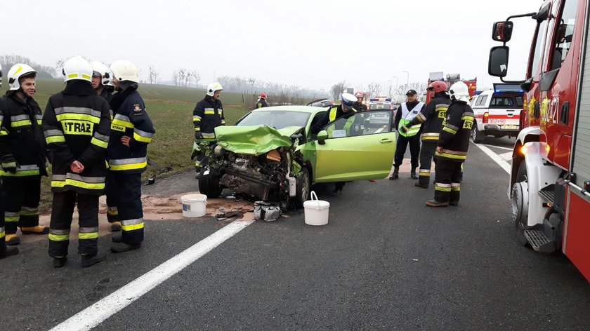 Wypadek we Wrzoskach koło Opola