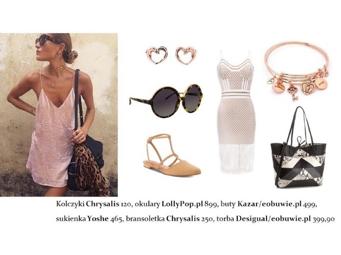 Modne sukienki na cienkich ramiączkach. STYLIZACJE