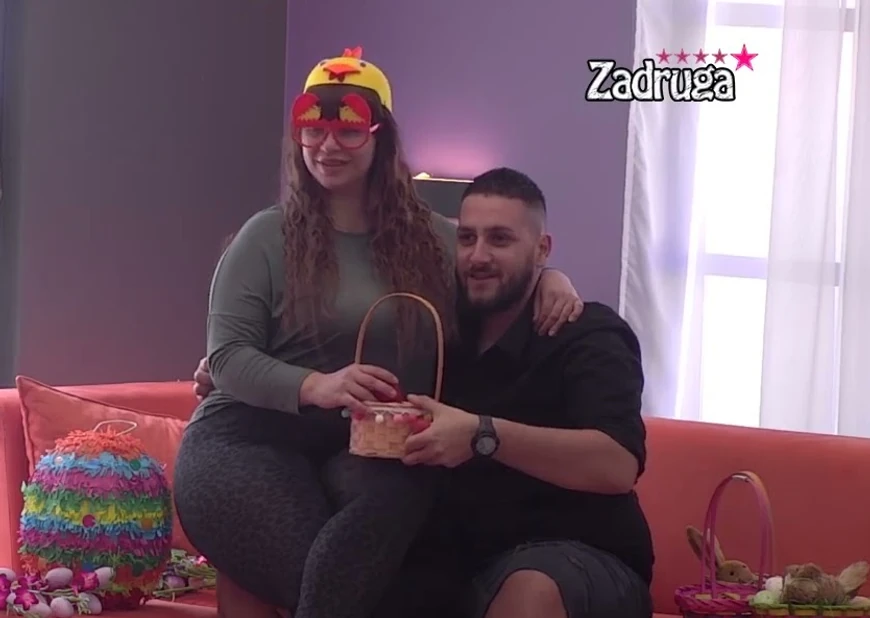 Miljana Kulić i Lazar Čolić Zola (Foto: Screenshot TV Pink)