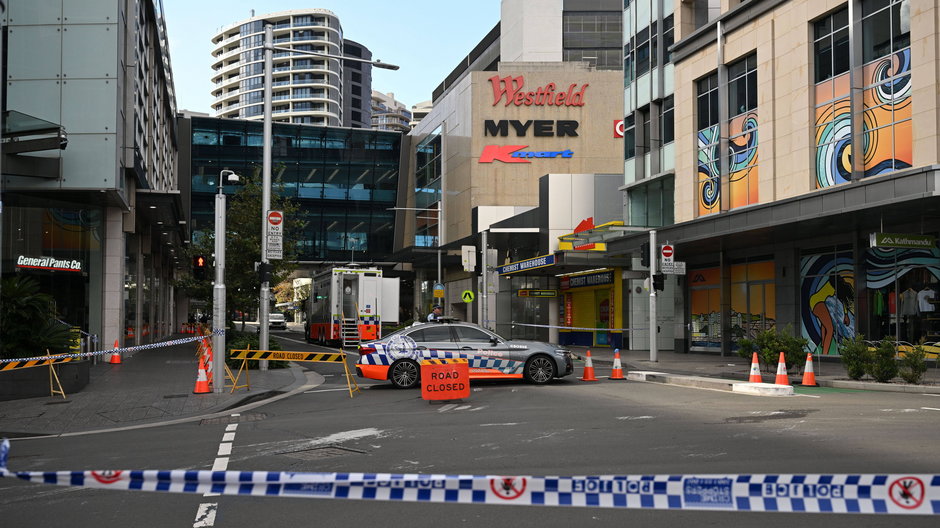 Miejsce ataku nożownika w Sydney
