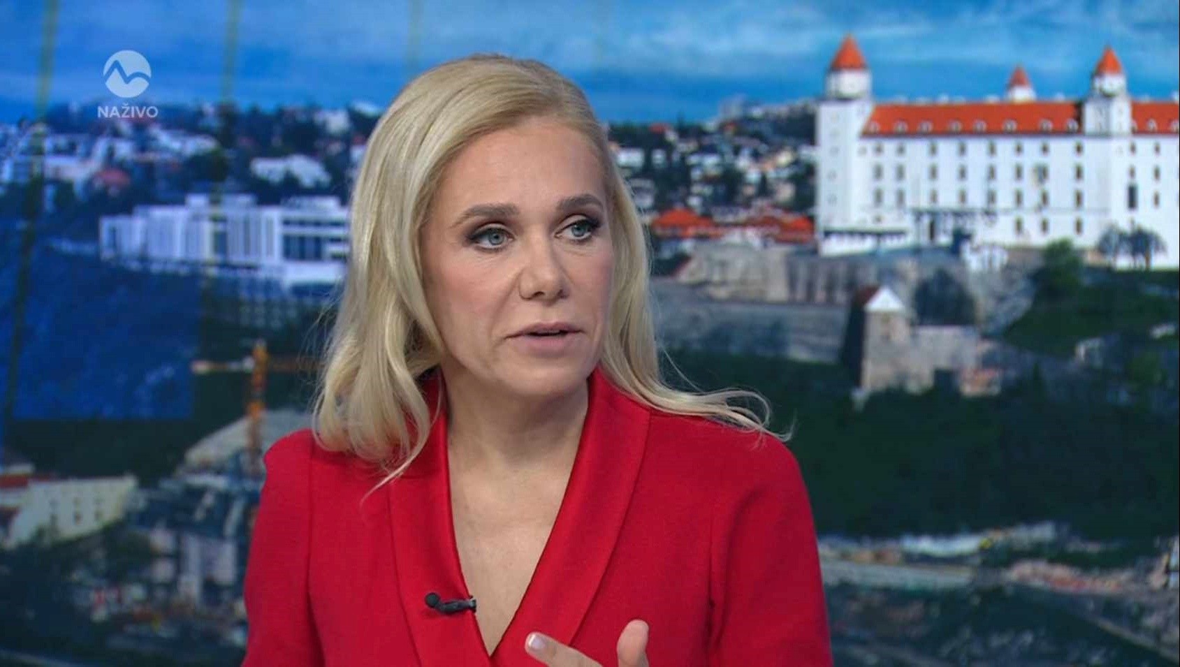 Denisa Saková v relácii Na telo po prezidentských voľbách.