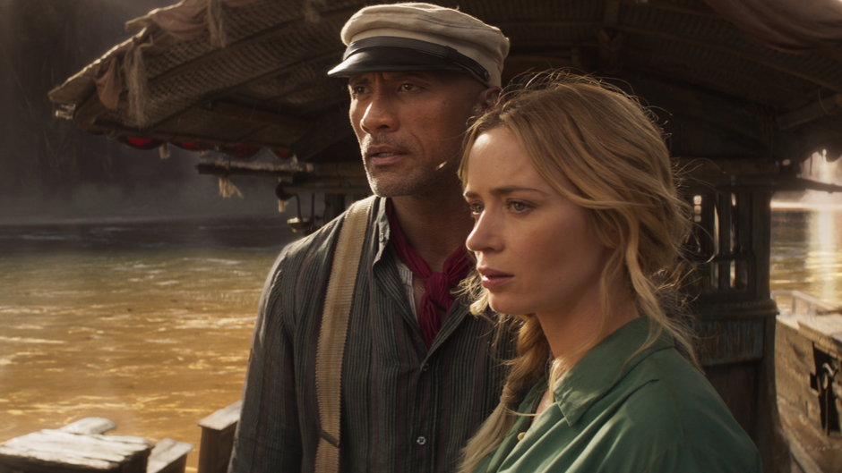 Dwayne Johnson i Emily Blunt w filmie "Wyprawa do dżungli"