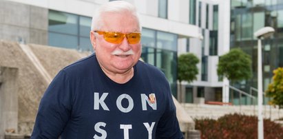 Lech Wałęsa podarł ulotkę kandydata PiS. Tłumaczy dlaczego