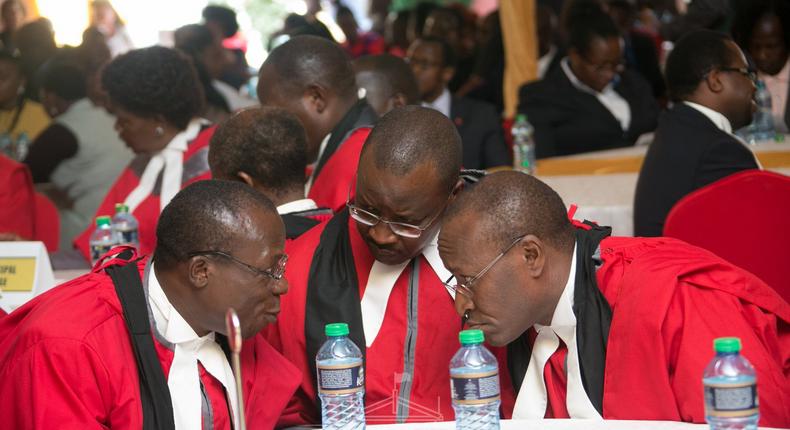 Kenyan judges at a past Judiciary event 
