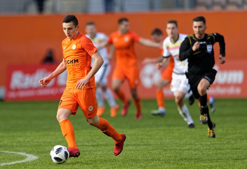 Pilka nozna. Ekstraklasa. Legia Warszawa - Zaglebie Lubin. 14.04.2018