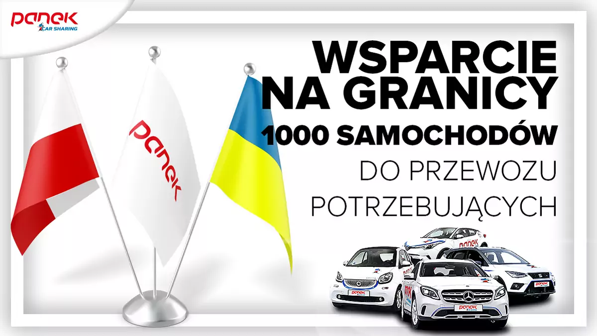 Panek CarSharing  постачає тисячу автомобілів для волонтерів, які допомагають Українцям