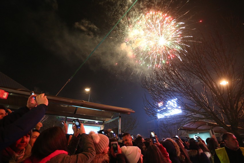 Novogodišnja noć bez snega i velikih hladnoća.