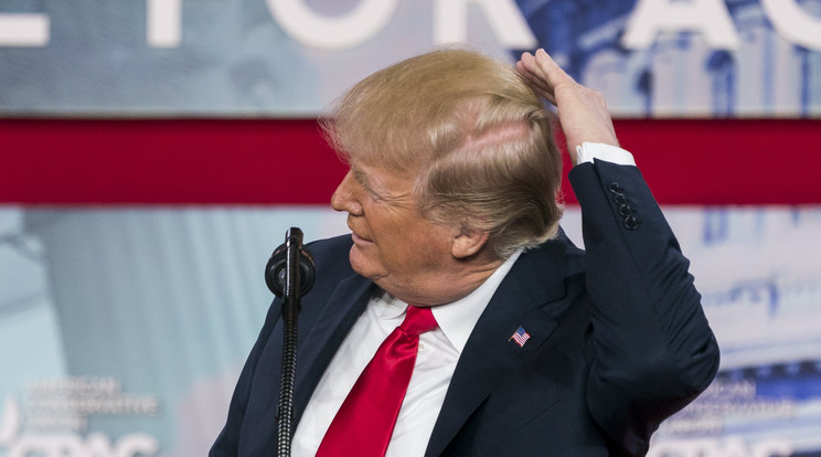 Donald Trump haja egy ideje már ritkul / Fotó: MTI