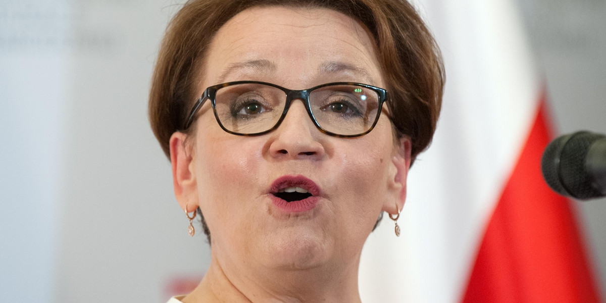 Minister edukacji Anna Zalewska