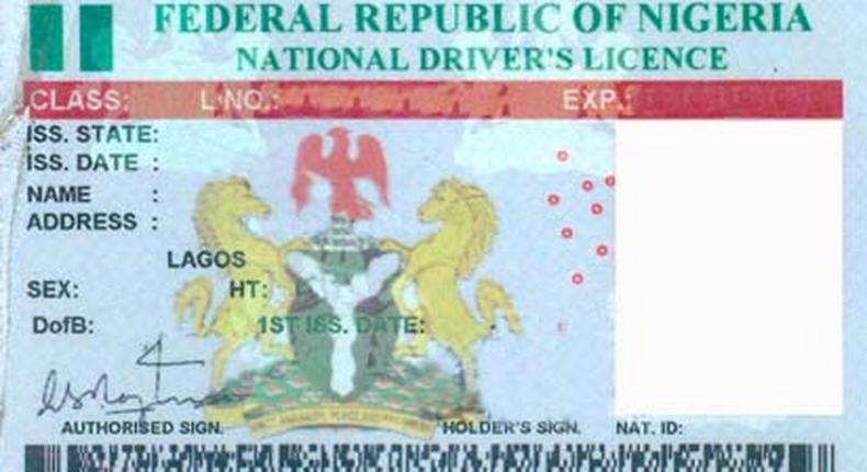 Nigerian driver's license